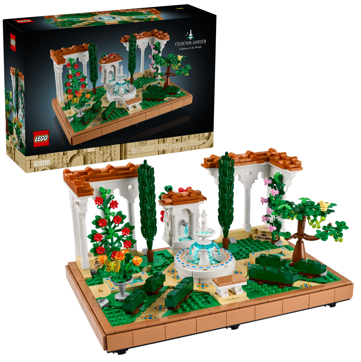 10359 Fountain Garden - LEGO Icons