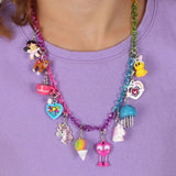 Rainbow Chain Charm Necklace