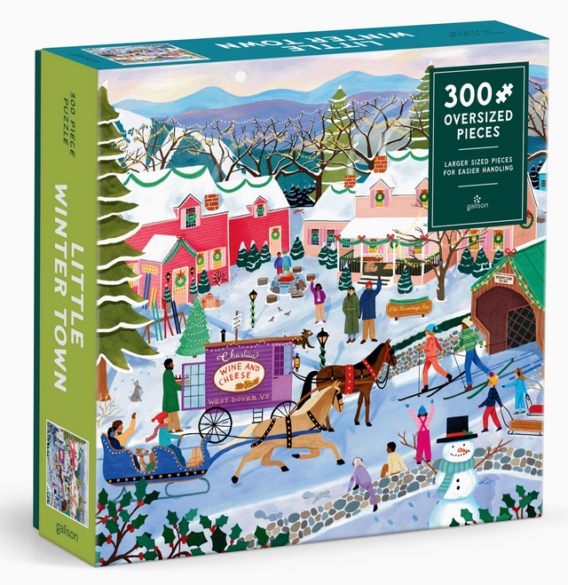 300 Piece Puzzle, Little Winter Town