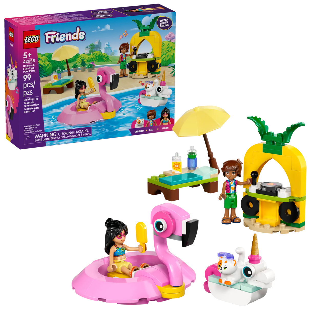42658 Unicorn Flamingo Pool Party - LEGO Friends