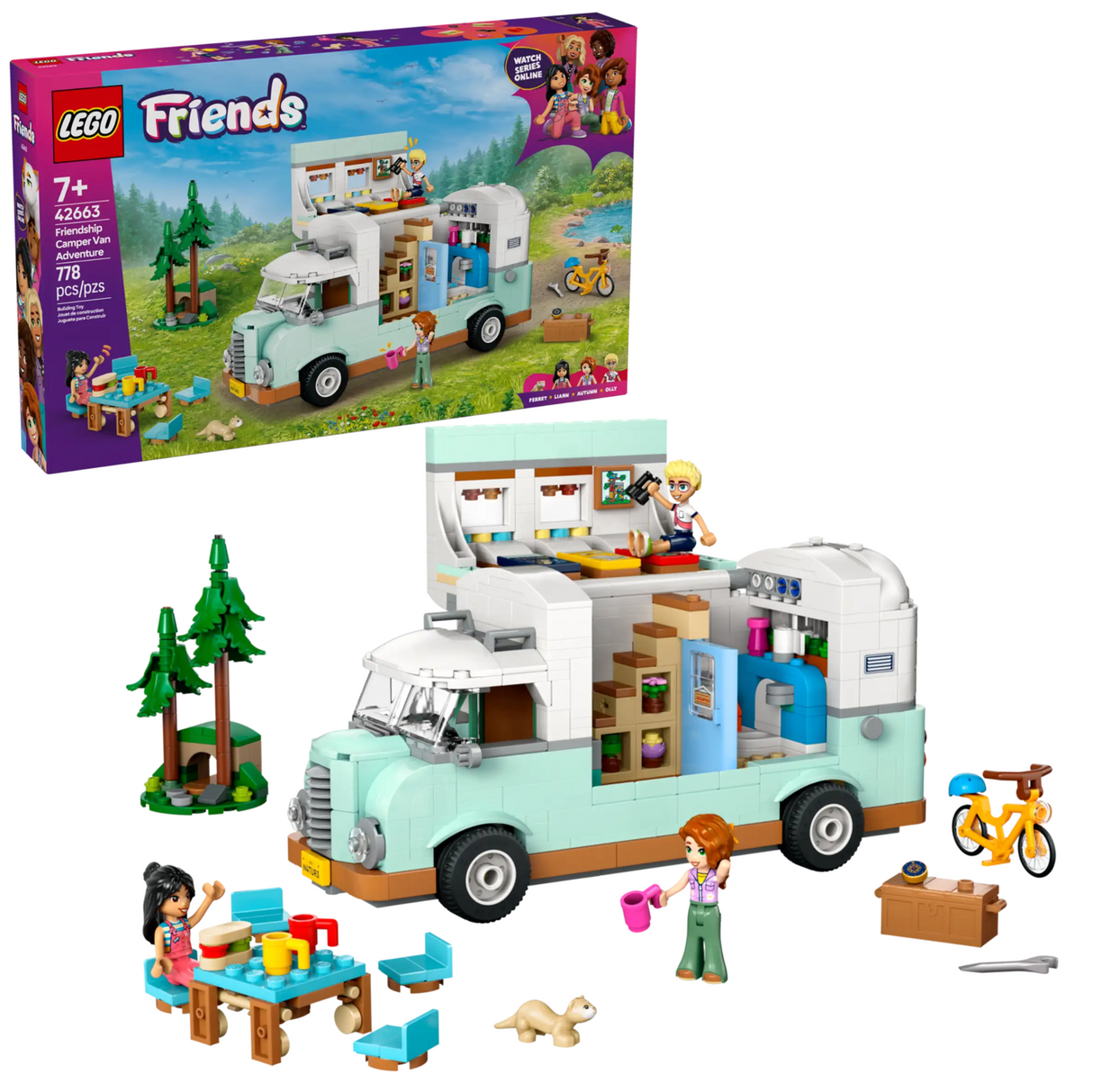 42663 Friendship Camper Van Adventure LEGO Friends