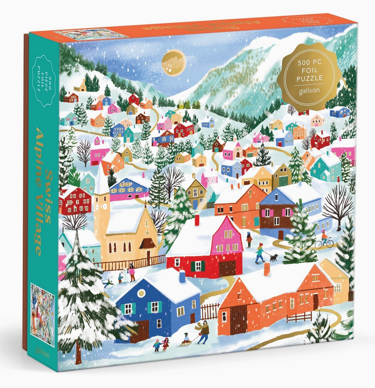 500 Piece Puzzle, Swiss Alpine Village
