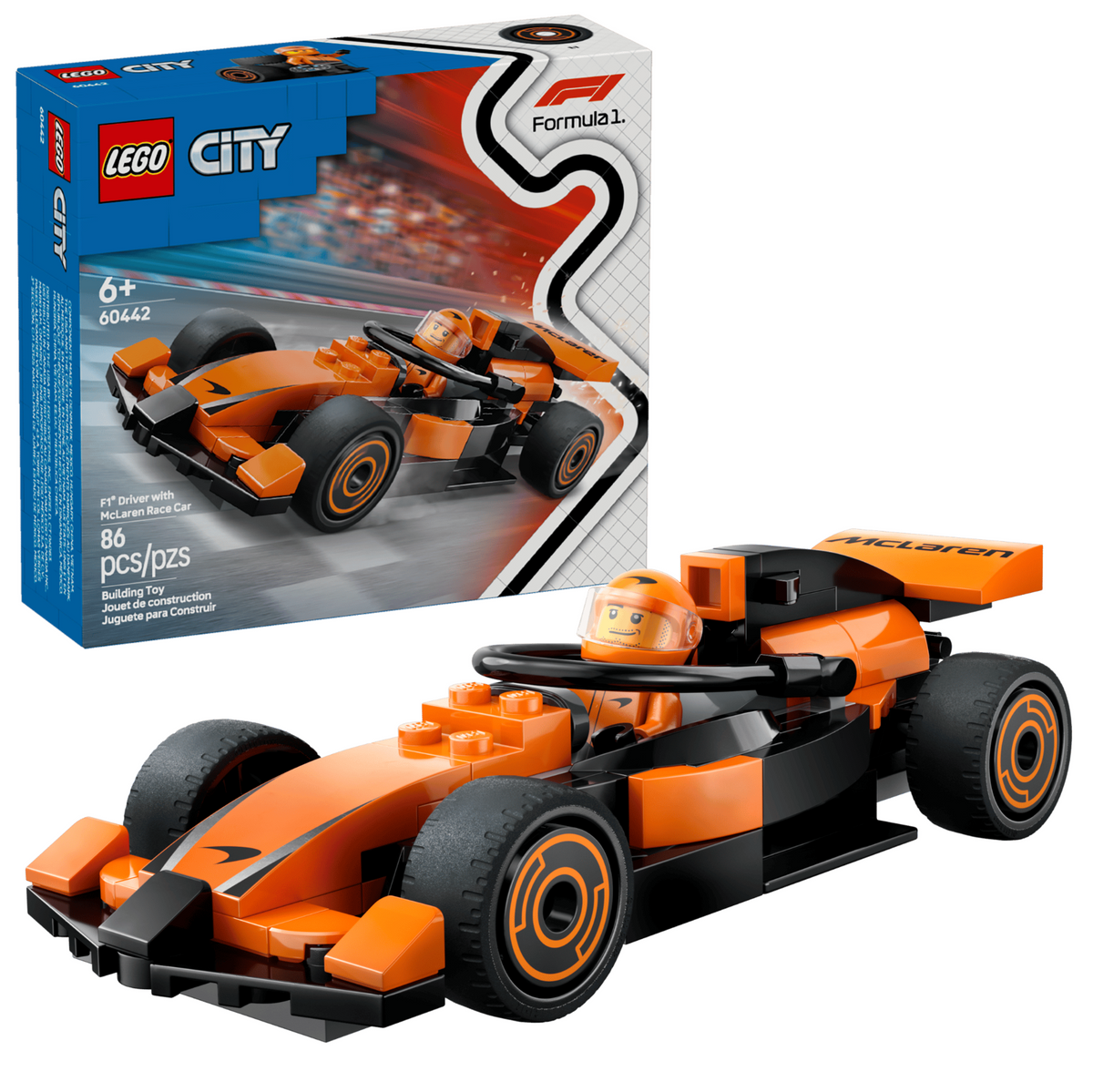 60442 F1 Driver with McLaren Race Car