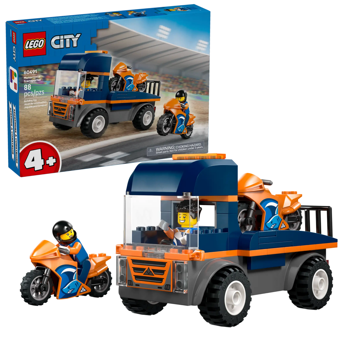 60491 Motorcycle Transporter - LEGO City
