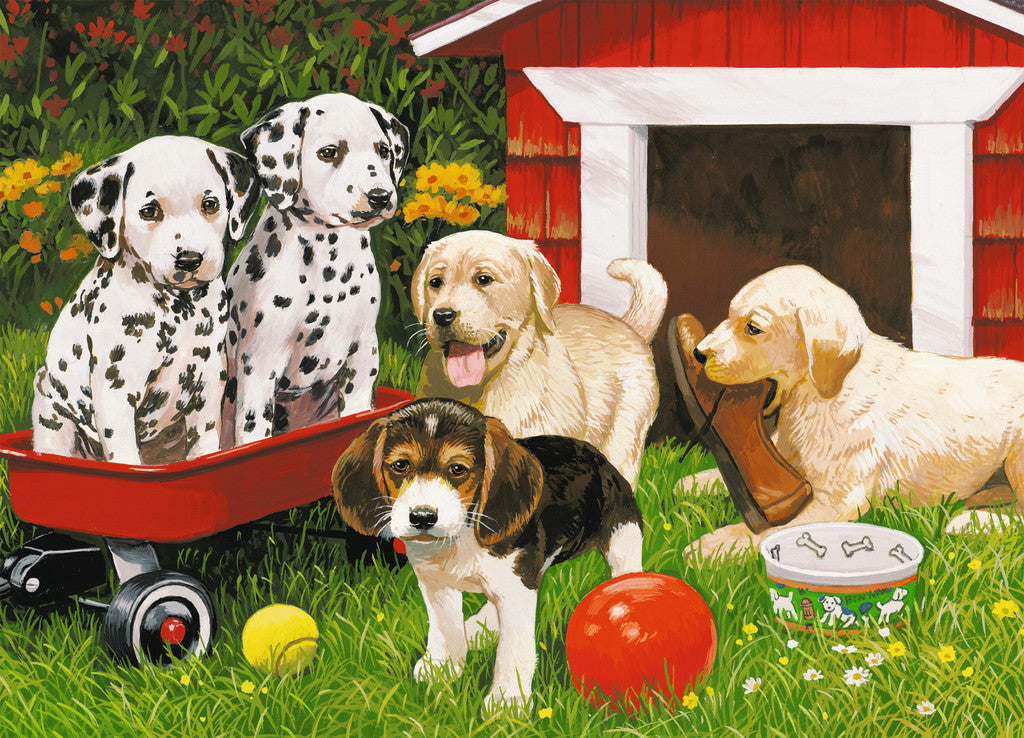 60 Piece Puzzle, Puppy Party