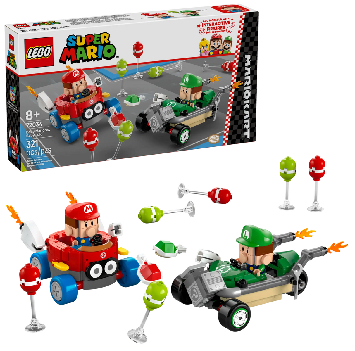 72034 Mario Kart Baby Mario vs Baby Luigi - LEGO Super Mario