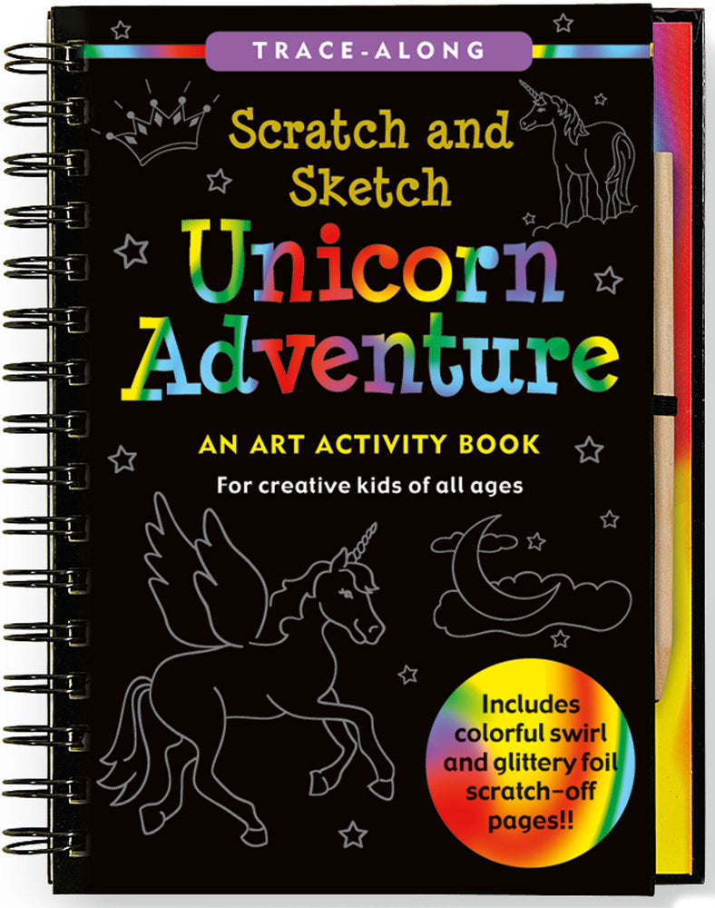 Scratch and Sketch Trace-Along Unicorn Adventure