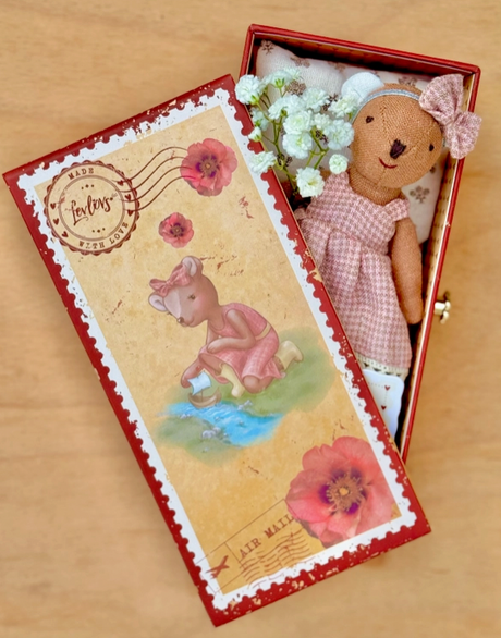 Bear in Stamp Holder Box