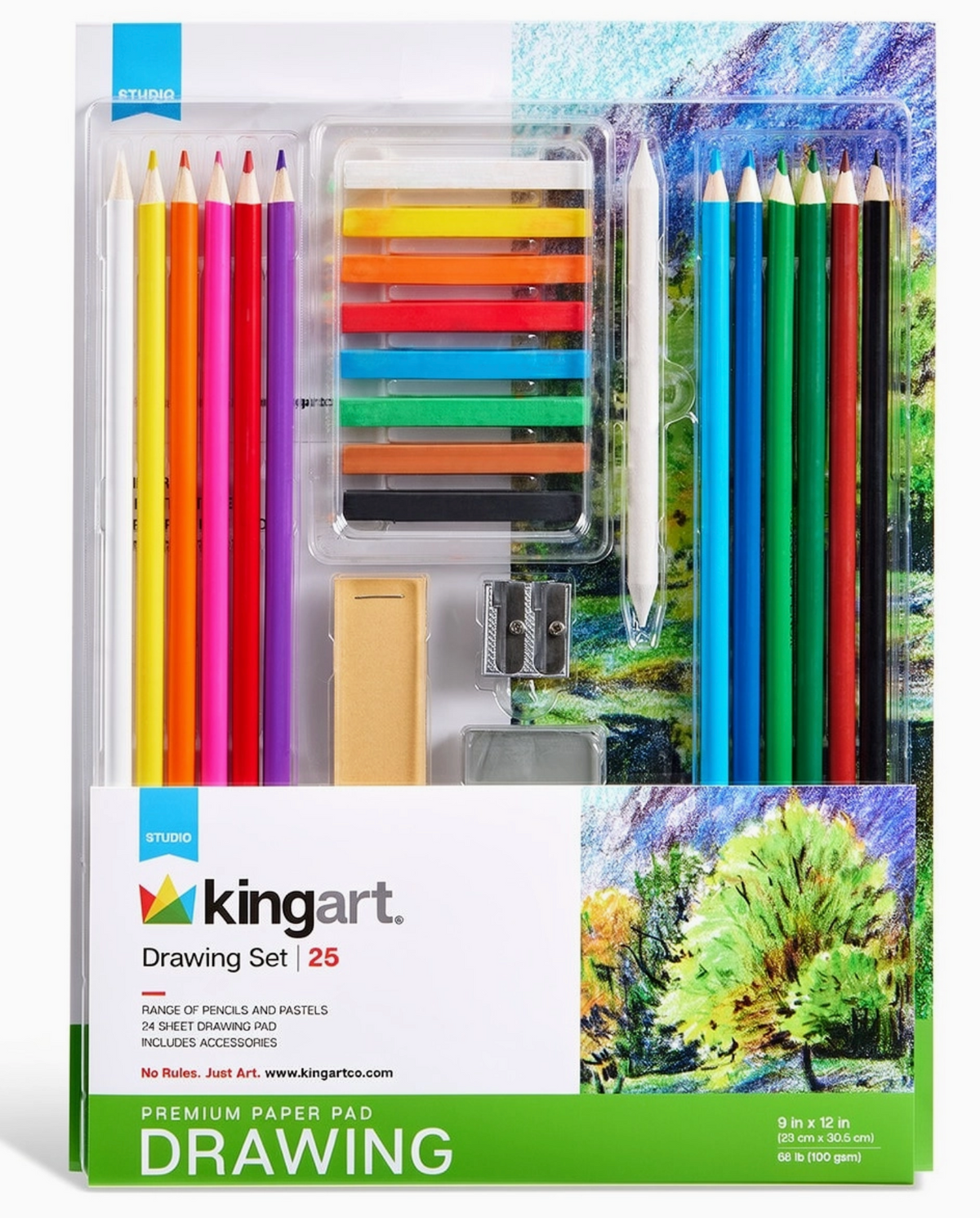 Colored Pencil and Pastel Drawing Set 