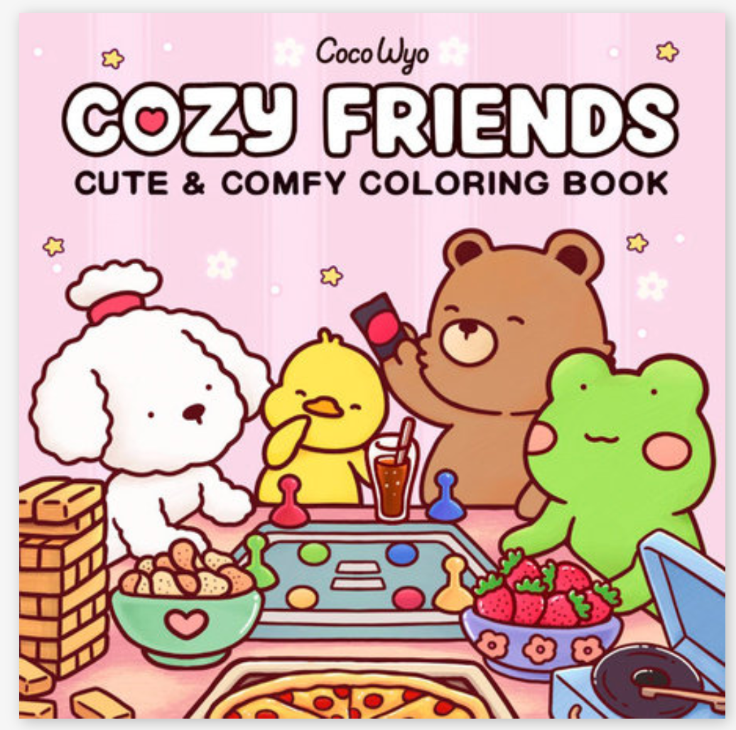 Cozy Friends: Coloring Book for Adults and Kids
