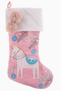 Embroidered Unicorn Christmas Stocking