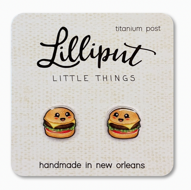 Kawaii Cheeseburger Earrings