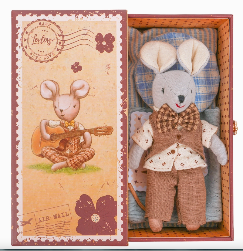 Liam Mouse in Stamp Holder Box