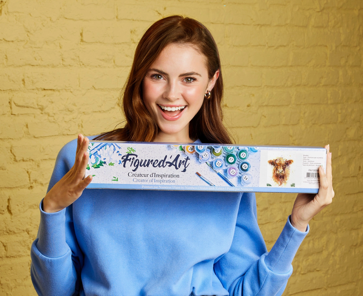 Paint by Numbers for Adults - Yellow Cow