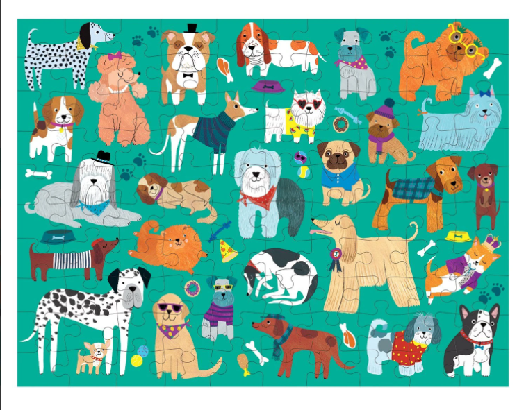 100 Piece Puzzle, Cats and Dogs Double Sided