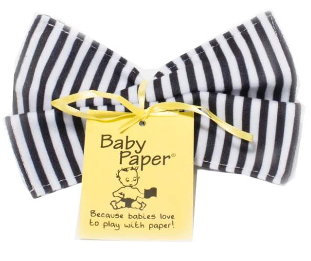 Baby Paper -Black & White Stripe