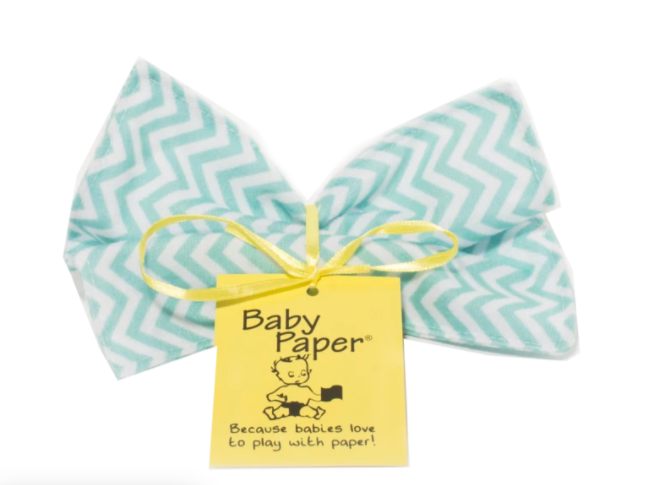 Baby Paper - Turquoise Chevron