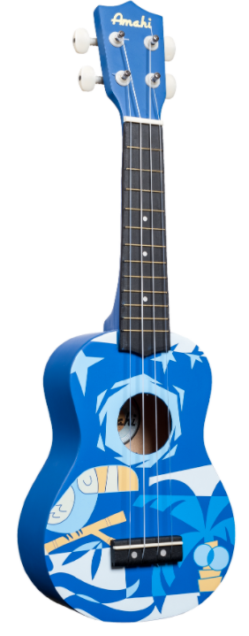 Amahi Ukulele - Blue Bird - Pickup Only