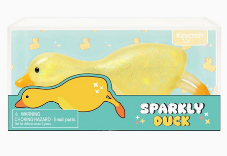 Sparkle Squishy Duck in Gift Box - Yellow Only