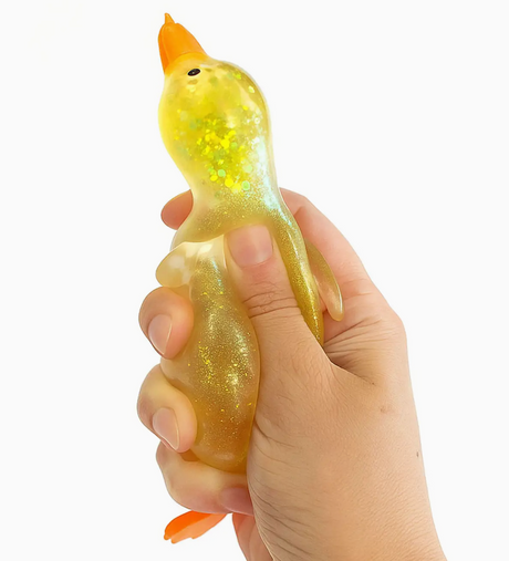 Sparkle Squishy Duck in Gift Box - Yellow Only