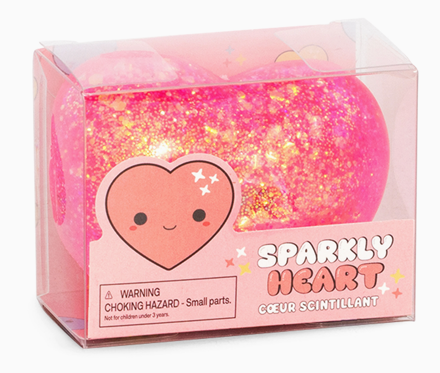 Squishy Sparkly Heart - Assorted Colors