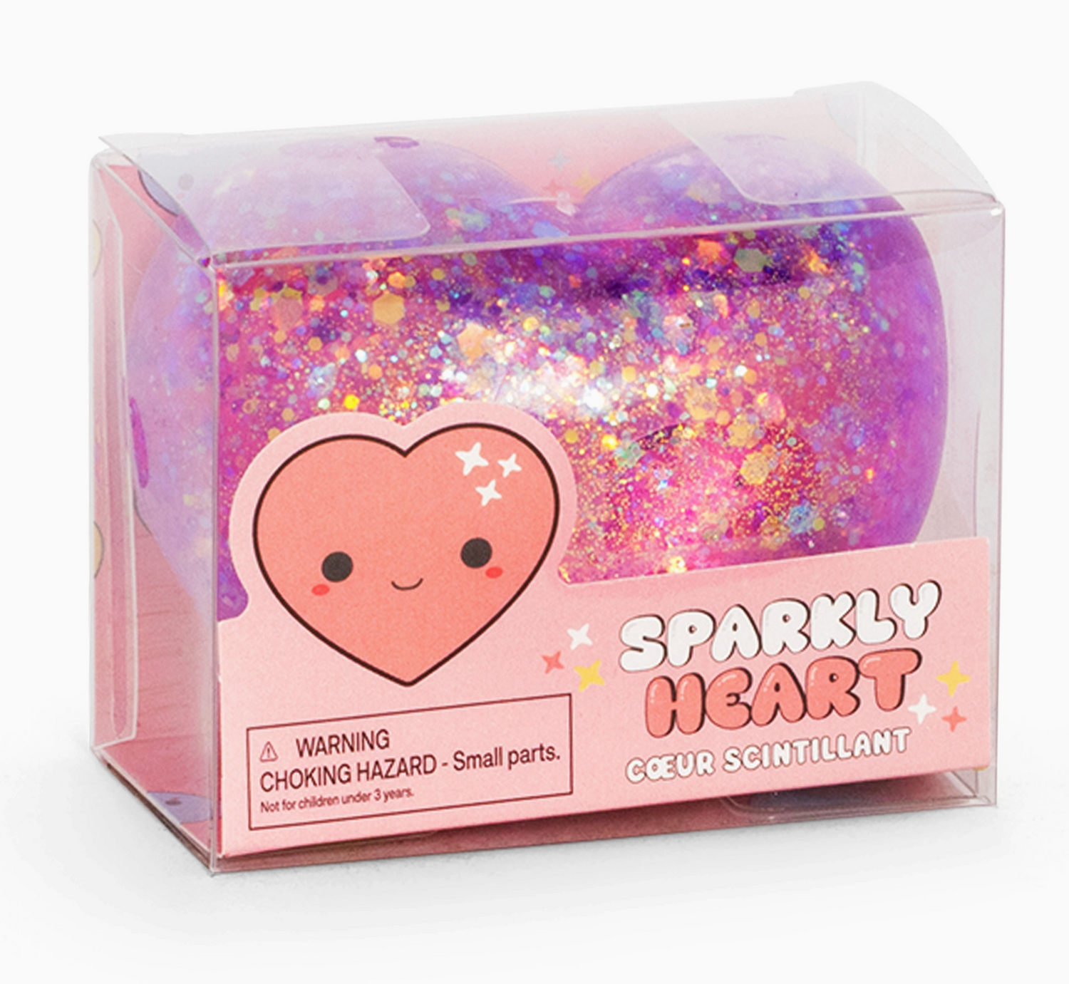 Squishy Sparkly Heart - Assorted Colors