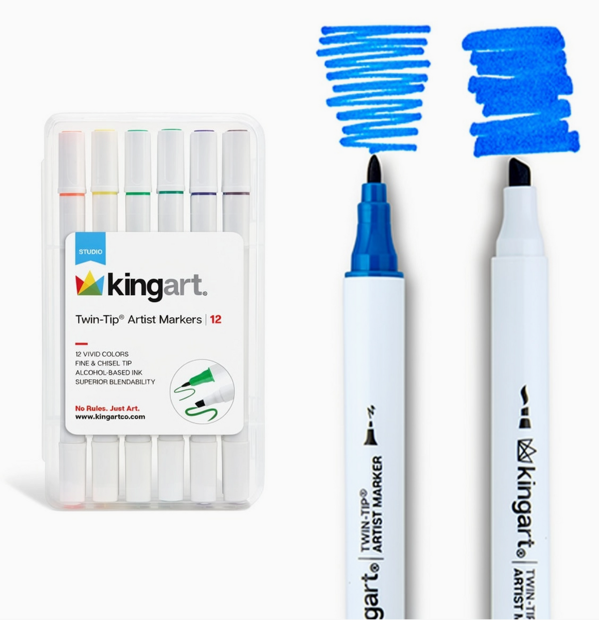 Twin-Tip Alcohol Markers - Set of 12 