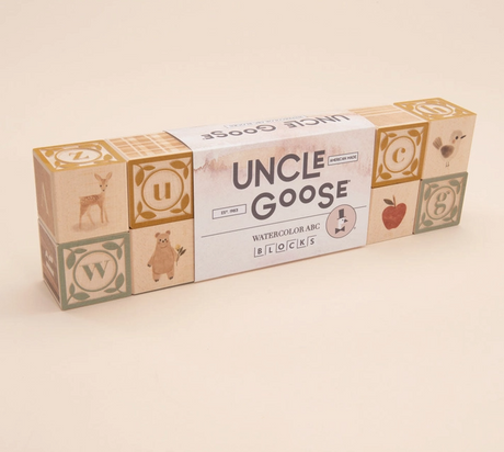 Uncle Goose Watercolor ABC Blocks