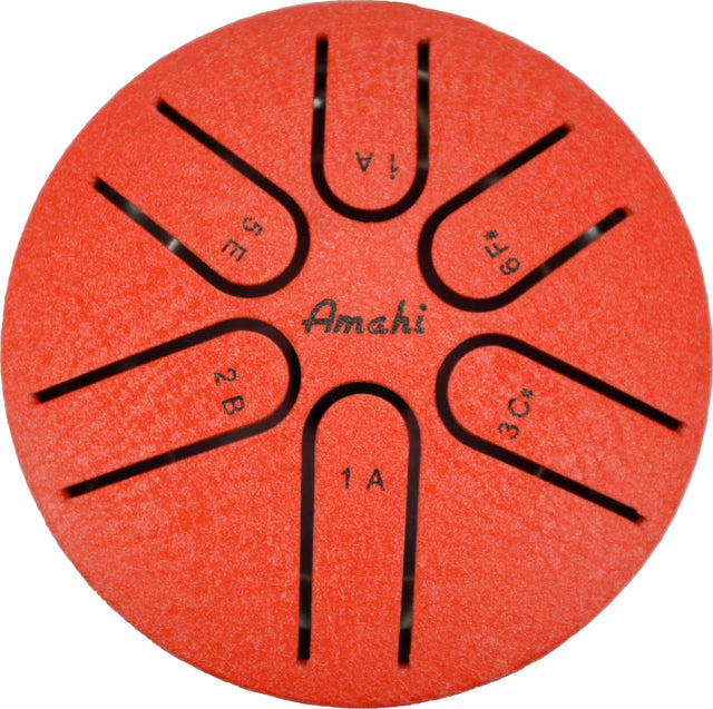 3″ Steel Tongue Drum (Red)