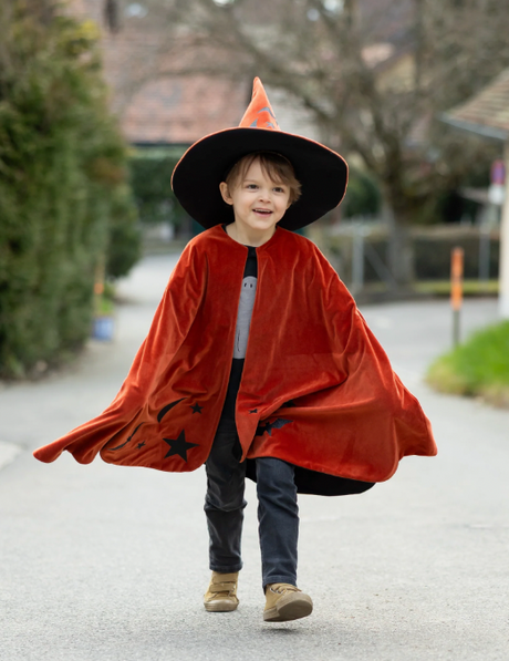 Autumn Embers Wizard Cape and Hat - Size 5/6
