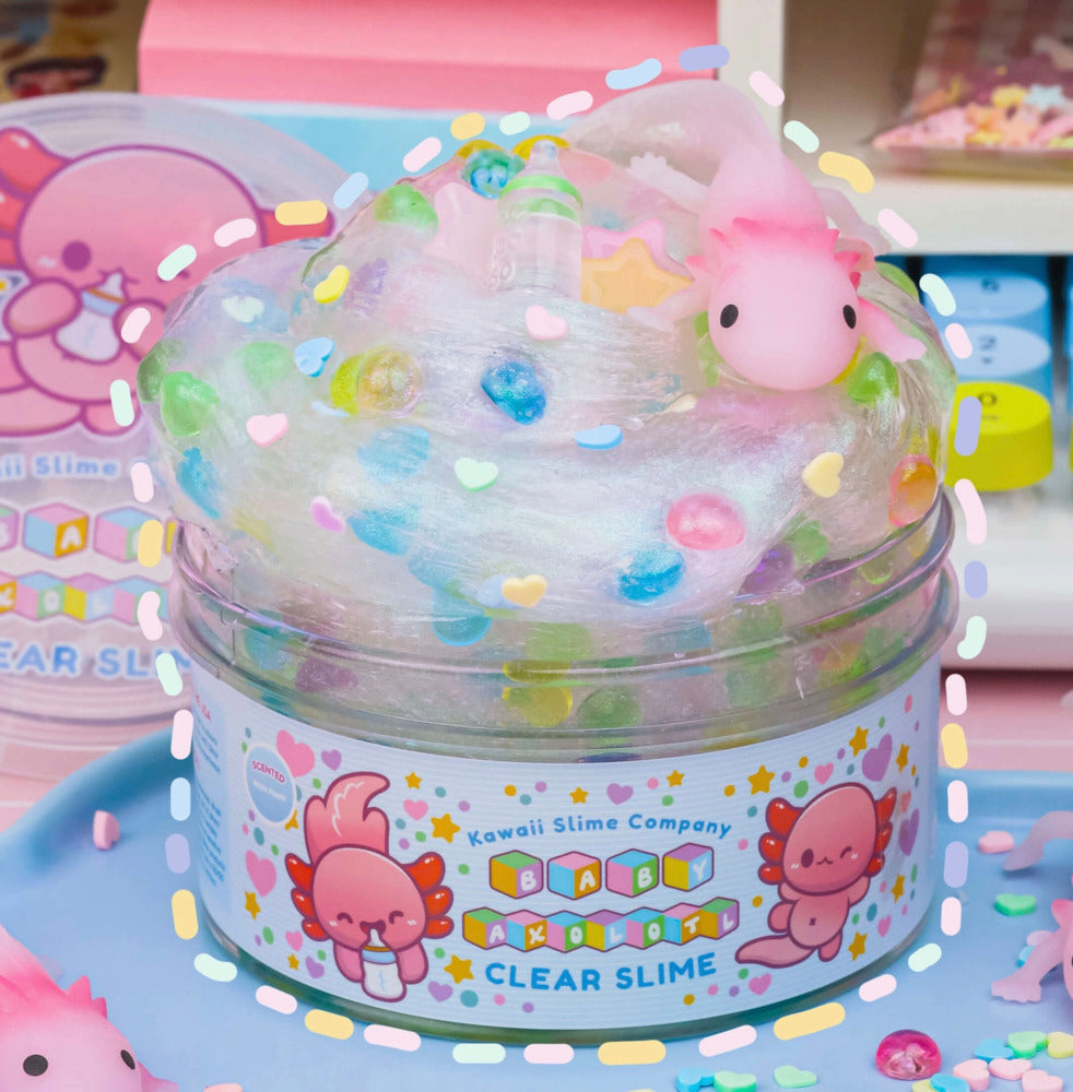 Baby Axolotl Clear Slime - Pickup Only