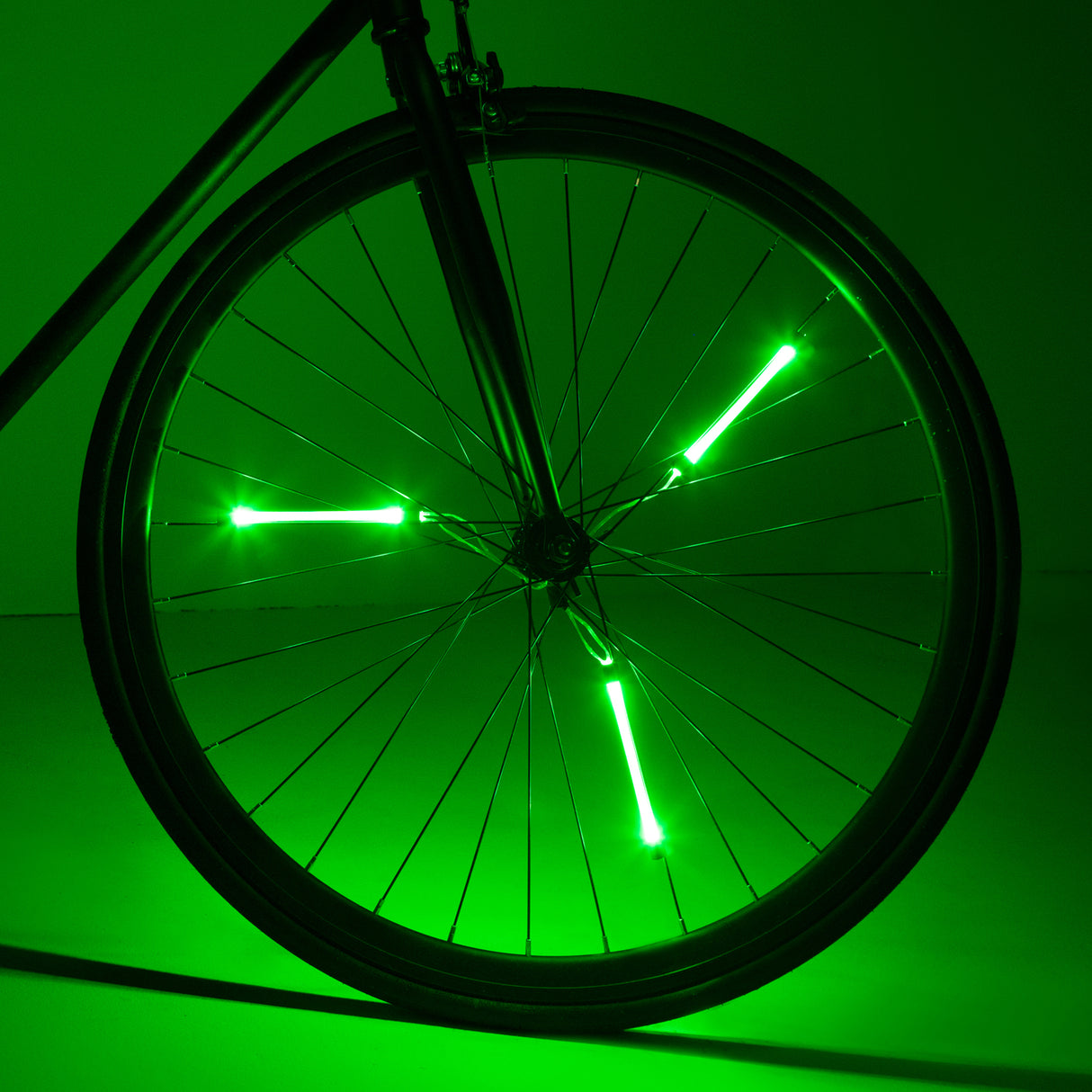 Spinbrightz Green LED Bicycle Spoke Lights