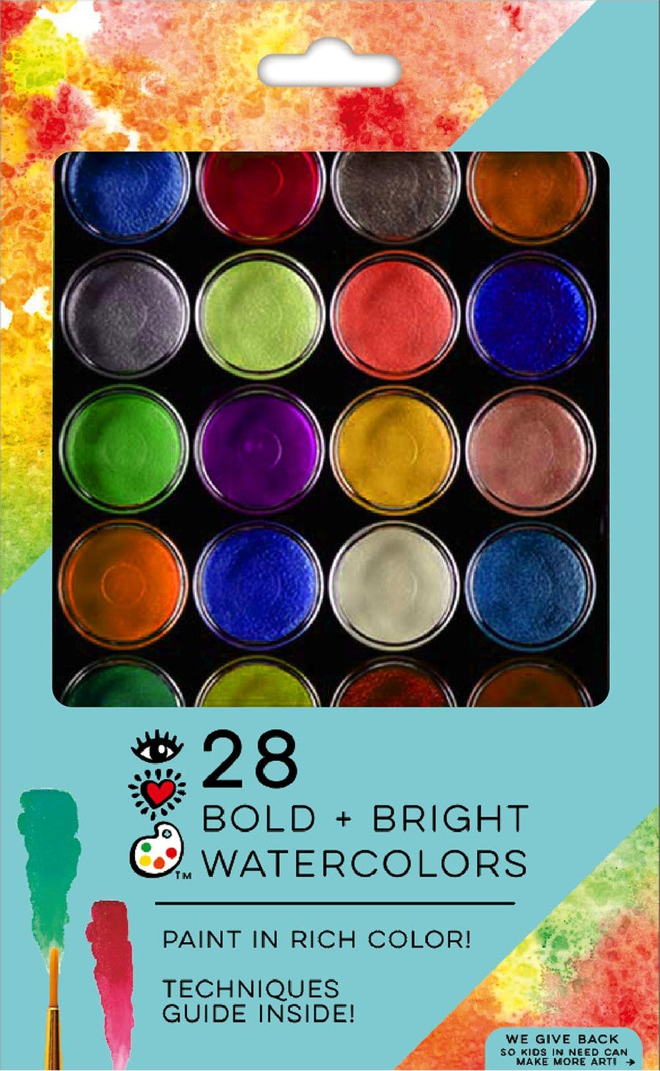 iHeart Art 28 Bold and Bright Watercolors