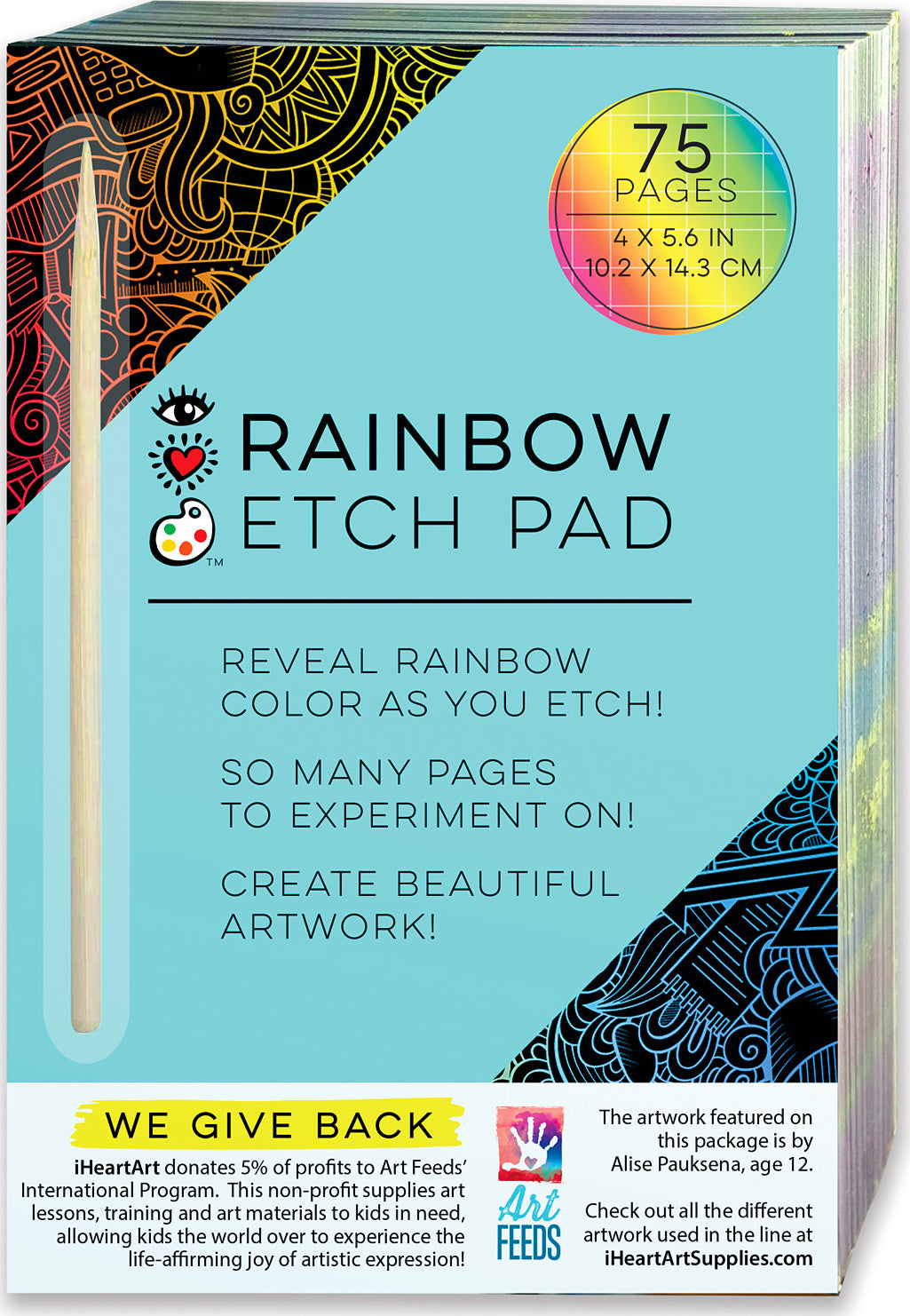 Etch Pad Rainbow Scratch Art