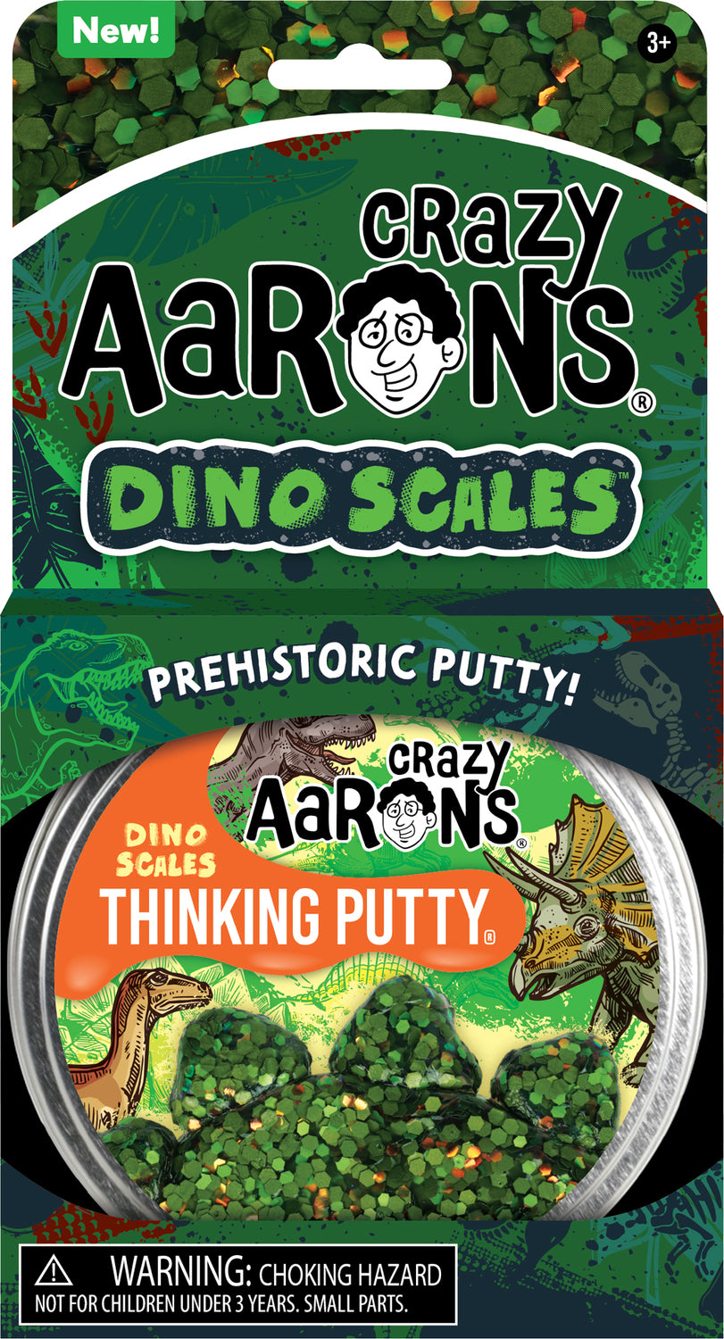 Dino Scales Thinking Putty 4" Tin