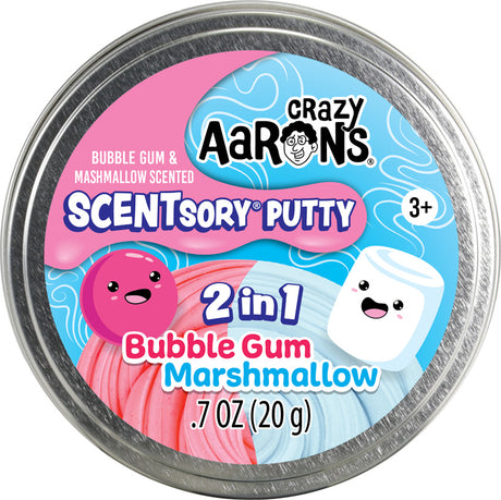 Scentsory Duos Bubblegum/Marshmallow - 2.75" Thinking Putty Tin