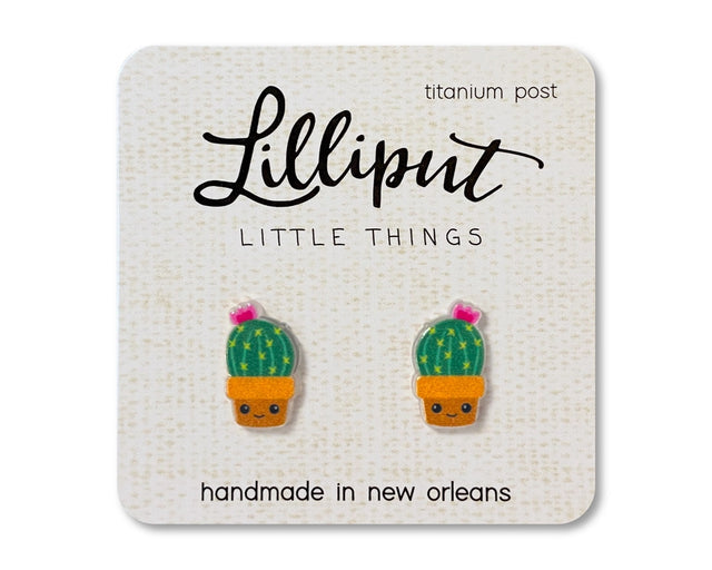 Kawaii Cactus Earrings Lilliput Little Things