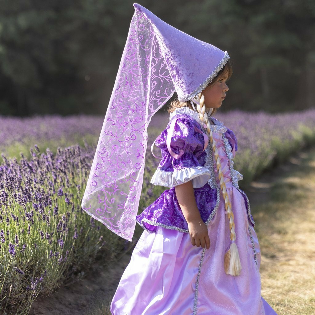 Lilac Rapunzel Hat with Braid