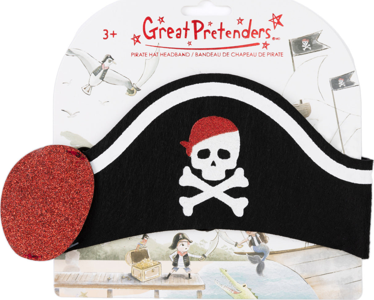 Pirate Hat Headband with Eyepatch