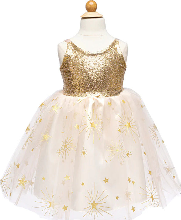 Golden Glam Party Dress - Size 5-6