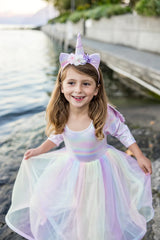 Alicorn Dress with Wings & Headband - Size 5-6