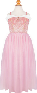 Velvety Soft Sleeping Sweetheart Princess Gown with Arm Warmers (Size 7-8)