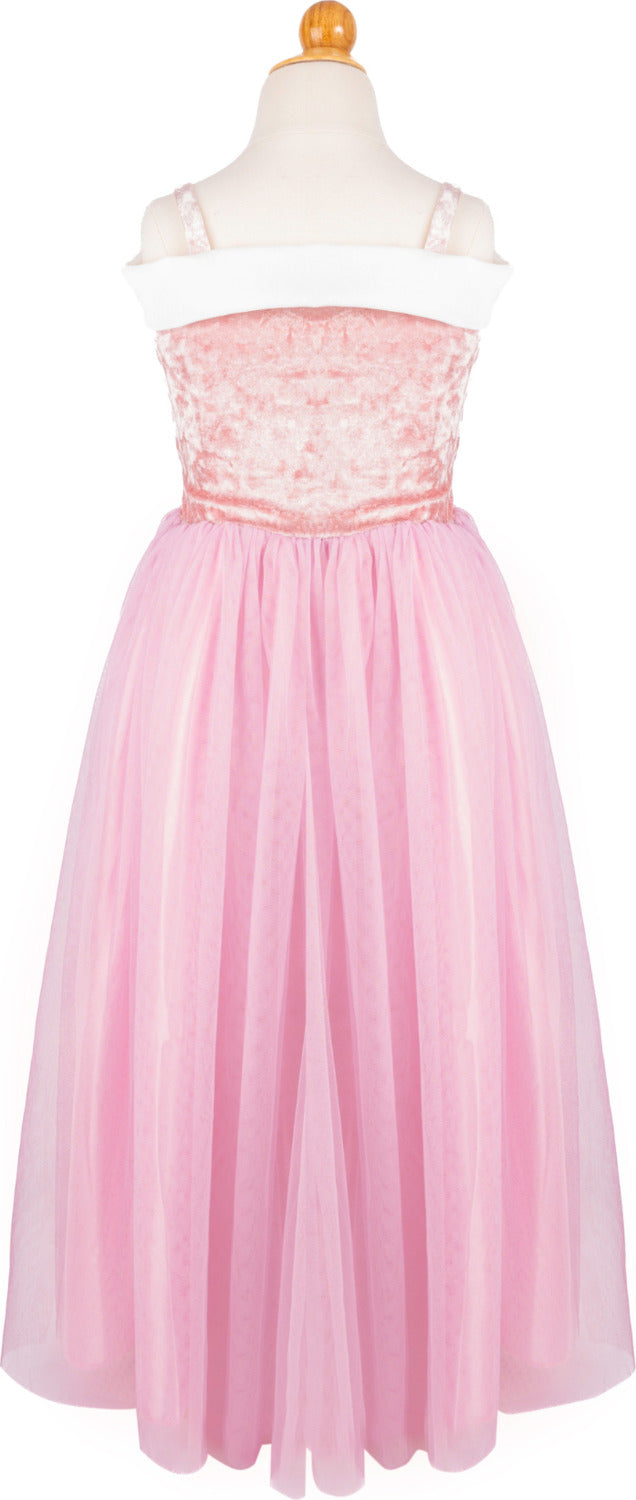 Velvety Soft Sleeping Sweetheart Princess Gown with Arm Warmers (Size 7-8)