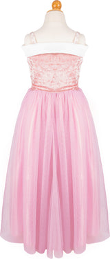 Velvety Soft Sleeping Sweetheart Princess Gown with Arm Warmers (Size 7-8)