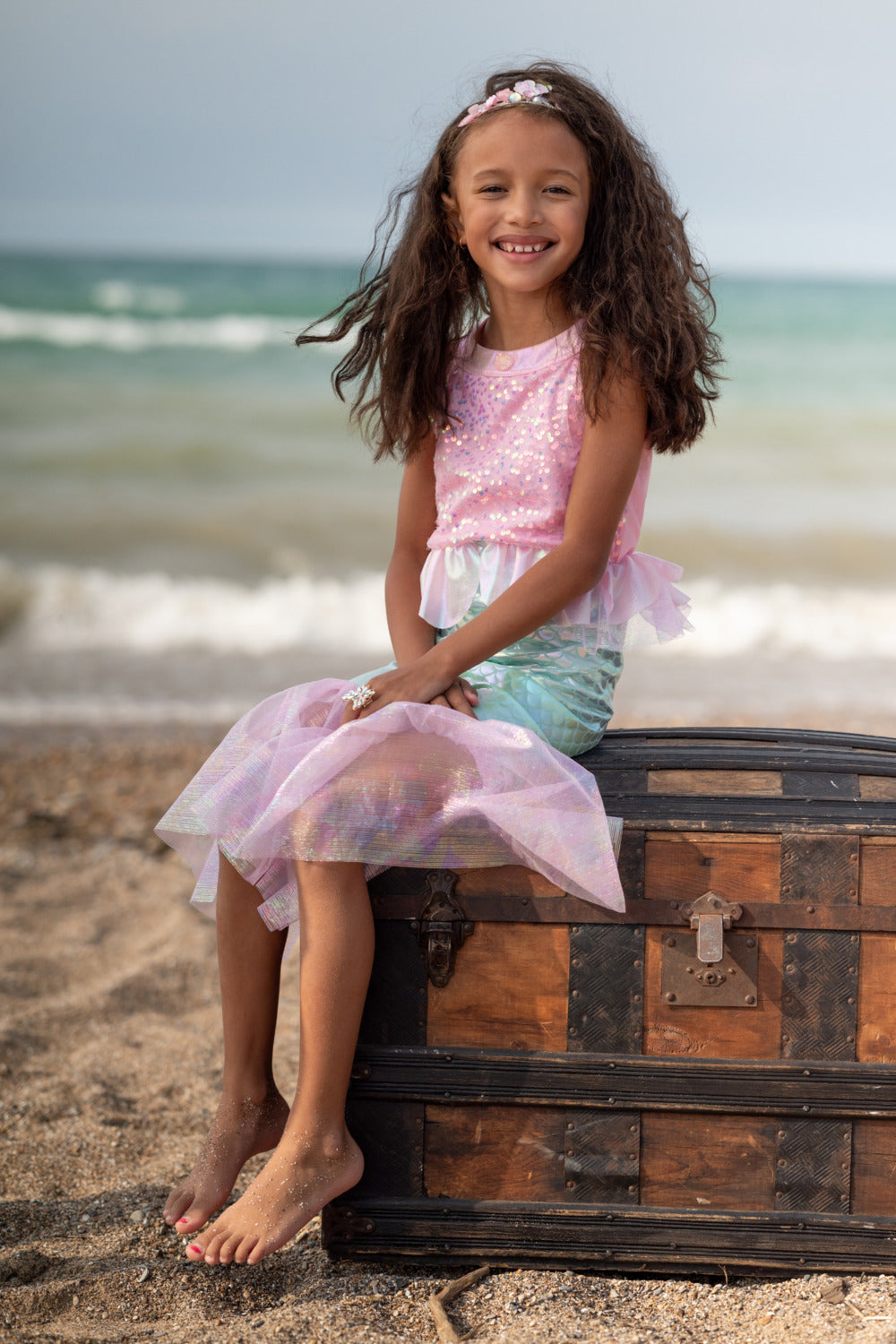 Pink Misty Mermaid Dress (Size 5-6)