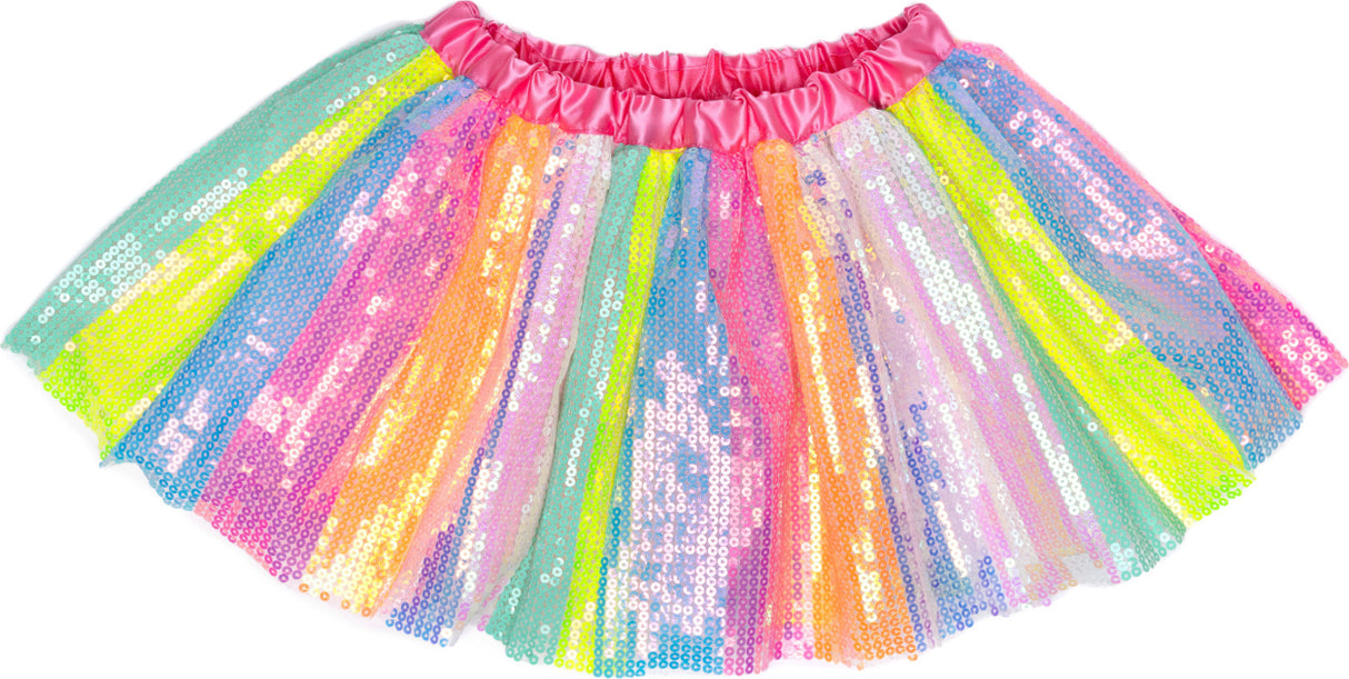 Stripy Sequins Skirt (size 4-6)