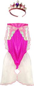 Pink Mermaid Glimmer Skirt with Tiara Size 5-6