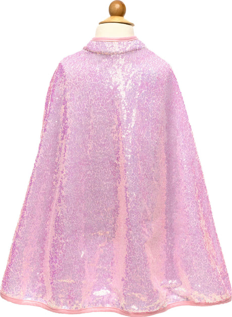 Pink Sequins Cape  (Size 5-6)