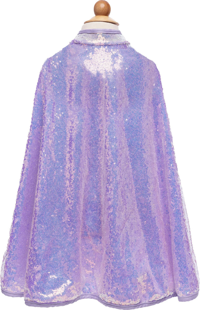 Lilac Sequins Cape (Size 7-8)