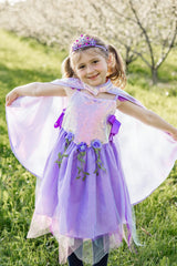 Lilac Sequins Cape (Size 7-8)